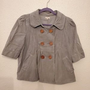 Sashimi Corduroy 3/4 sleeve coat